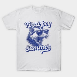 Feral Boy Summer Funny Opossum T-Shirt